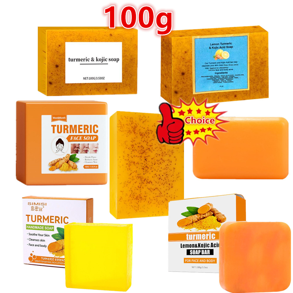 Kojic Acid Soap - Sabun Kunyit Buatan Tangan 100g, Sabun