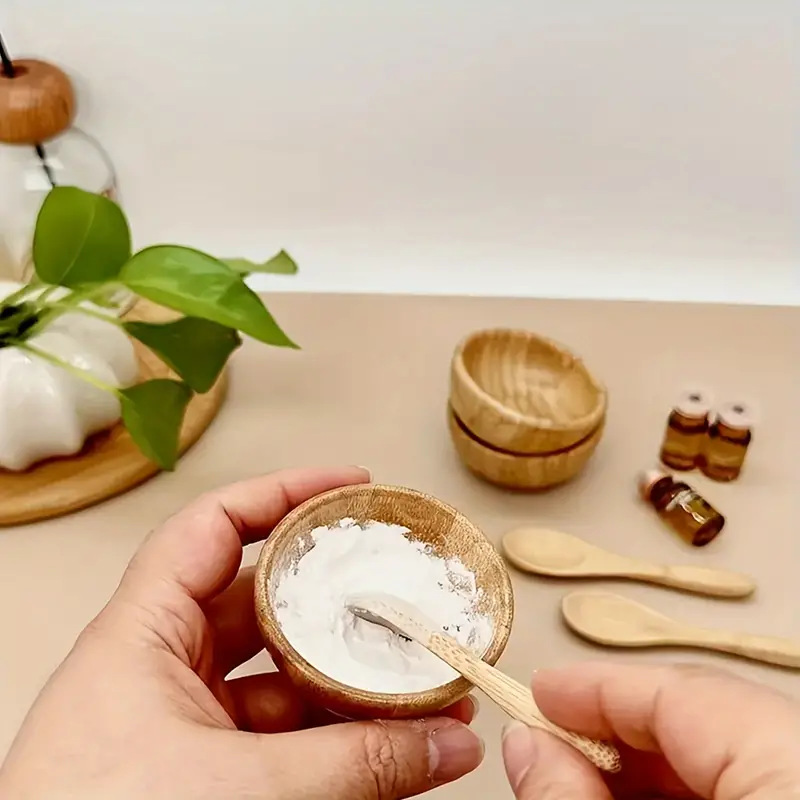 Skincare Indonesia - Set Mangkuk Pencampur Masker Wajah Bambu,
