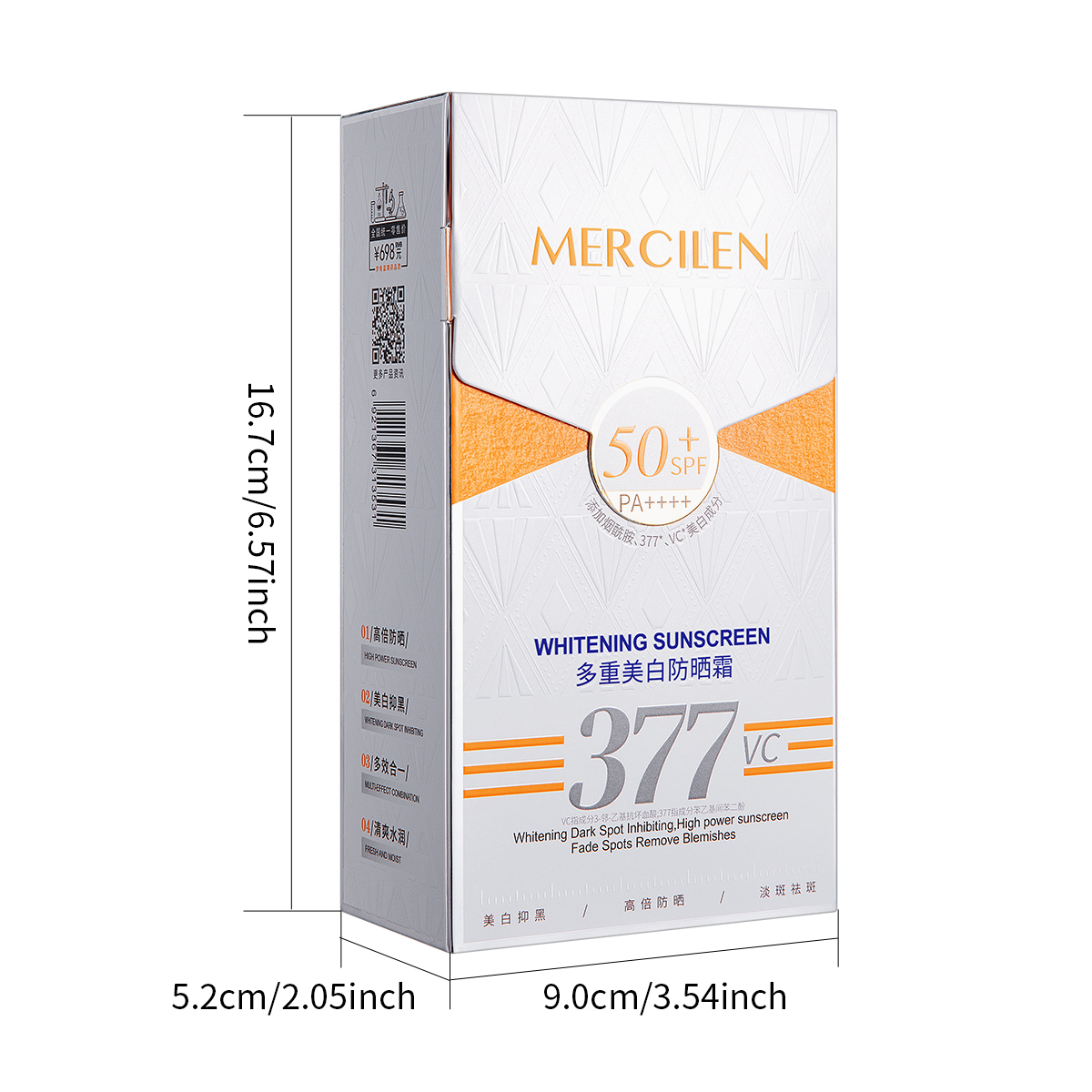 Tabir Surya Mercilen 30g, Spf5 - Spf 50 Sunscreen ulasan dan harga