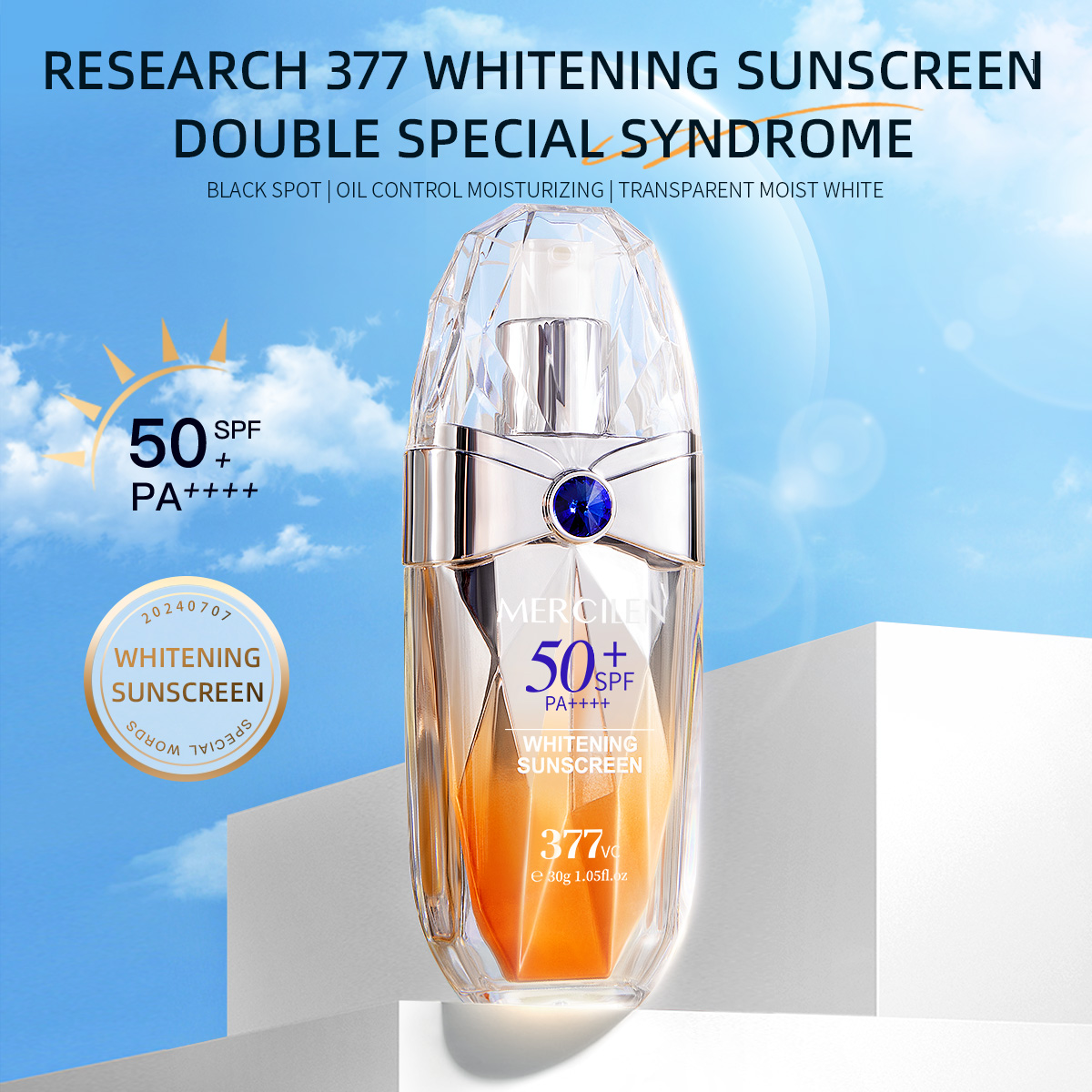 Tabir Surya Mercilen 30g, Spf5 - Spf 50 Sunscreen ulasan dan harga