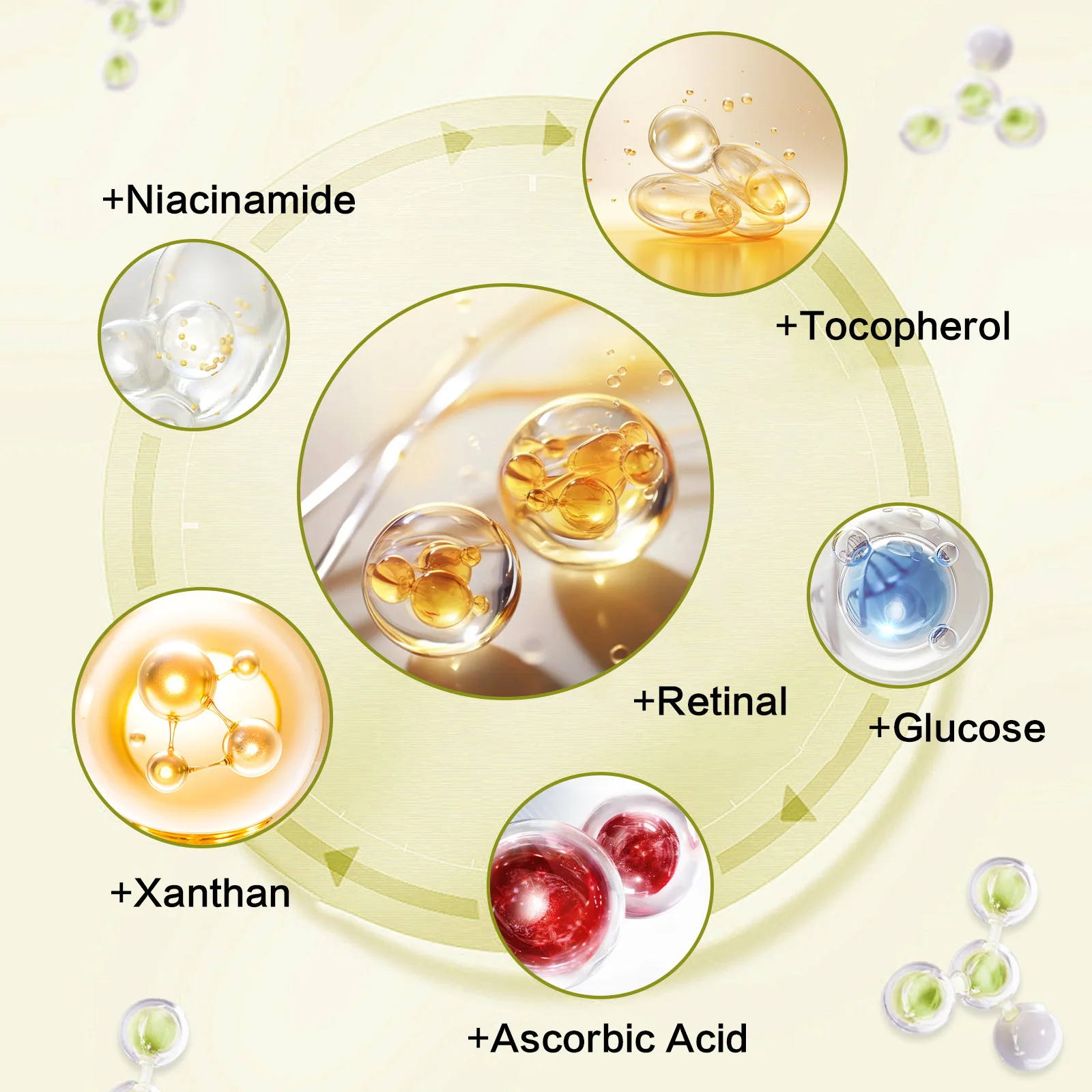 Krim Wajah Retinol Vitamin C H - Caffeine Eye Serum ulasan dan harga