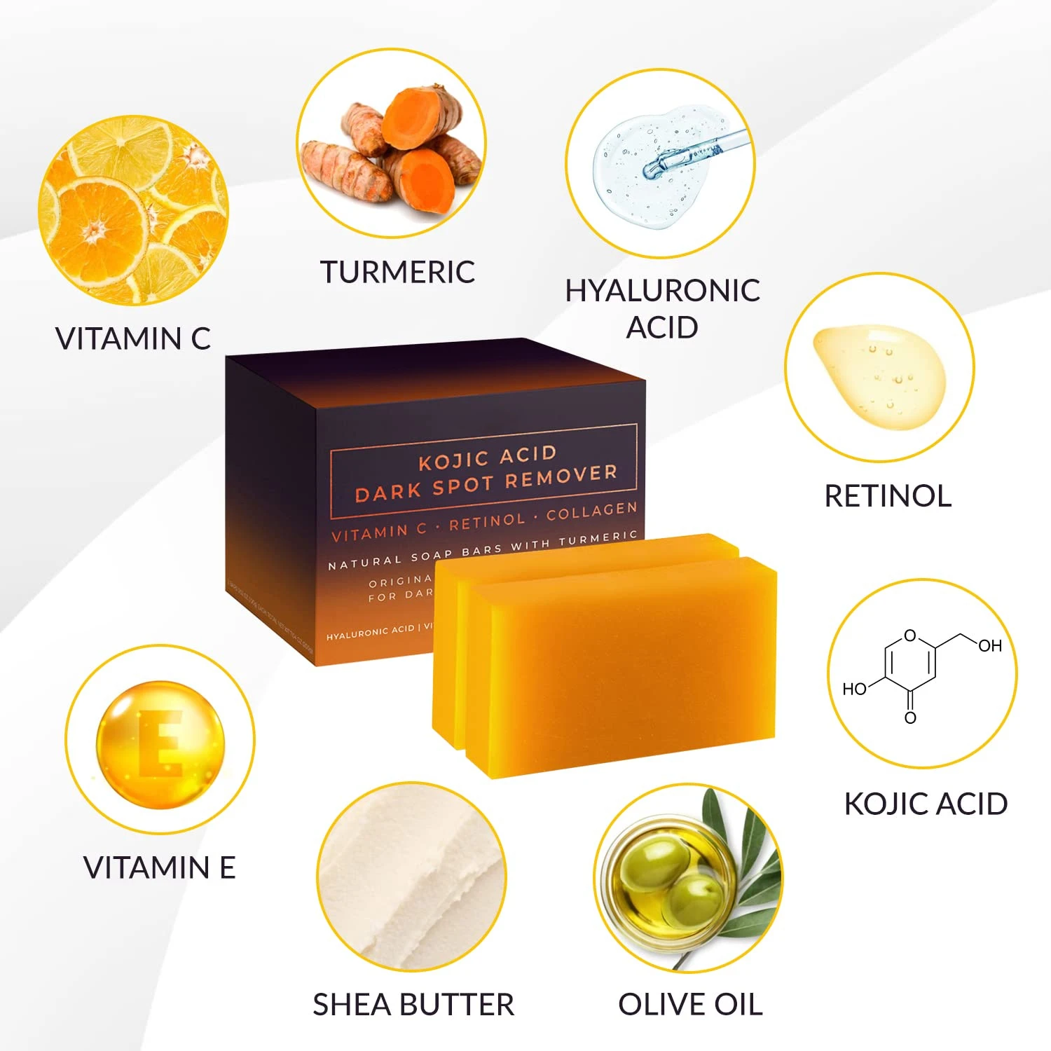 Sabun Pemutih Penghilang Flek  - Kojic Acid Soap ulasan dan harga