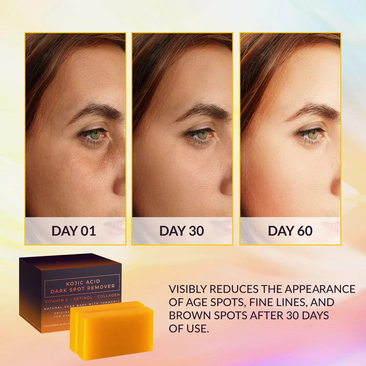 Sabun Pemutih Penghilang Flek  - Kojic Acid Soap ulasan dan harga