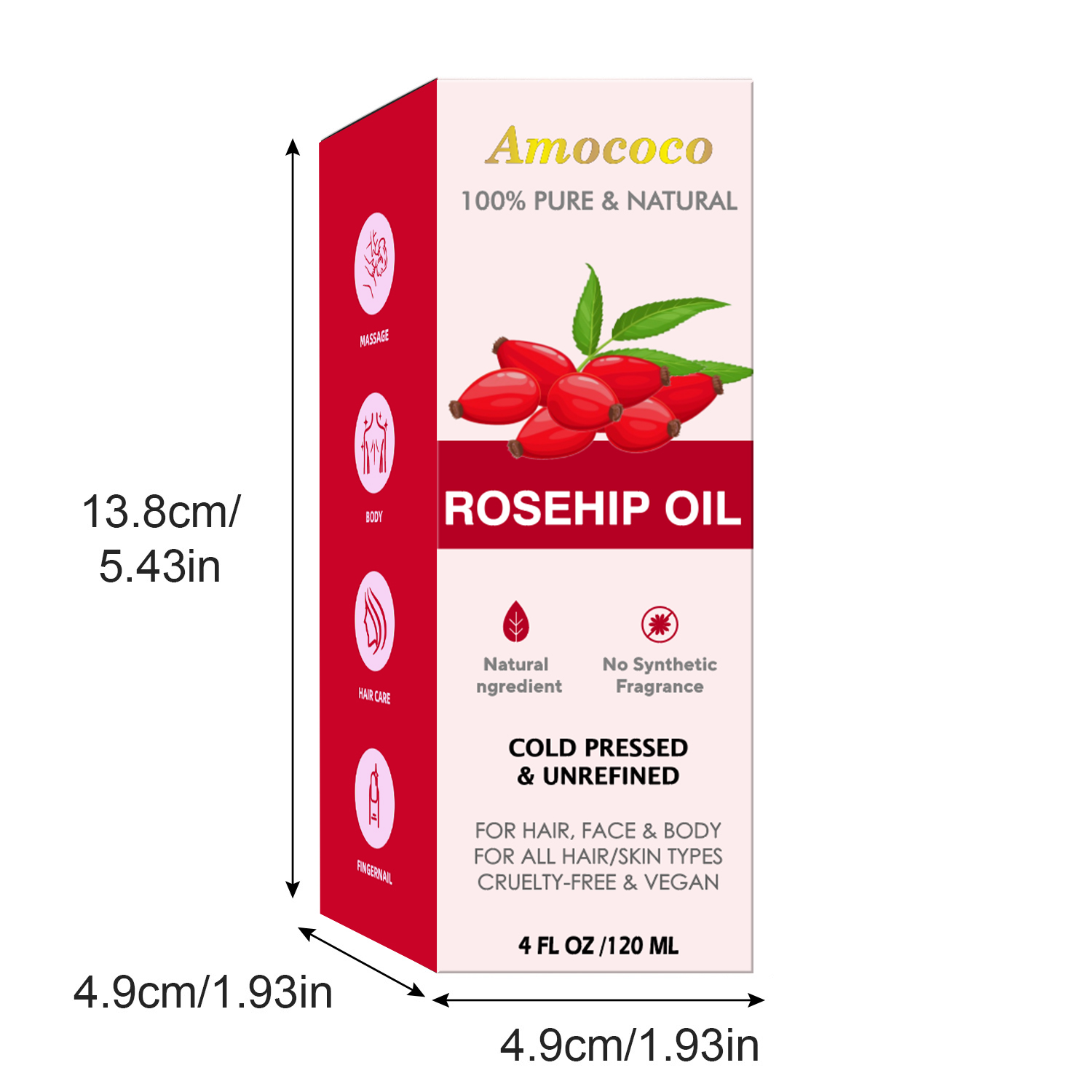 Amococo 2pcs Minyak Jojoba dan - Face Oil Rosehip ulasan dan harga