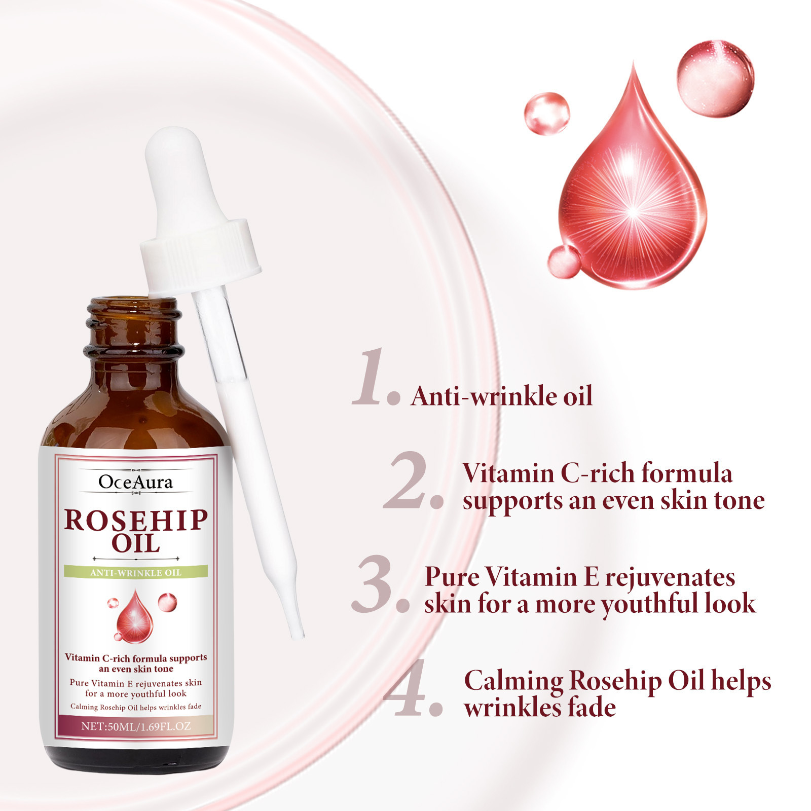 Serum Esensi Wajah Minyak Rose - Face Oil Rosehip ulasan dan harga